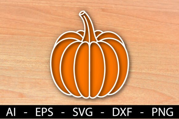 Download Laser Cut Orange Pumpkin Seasonal Decor - Seasonal decor Collection