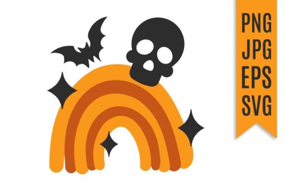 Download Rainbow Halloween Vector Illustration - Premium Resources