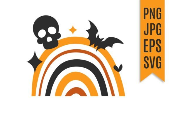 Download Rainbow Halloween Vector Illustration - Halloween vector Collection