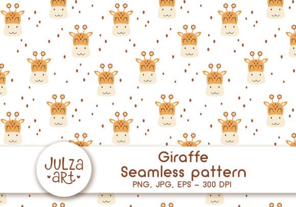 Download Giraffe Seamless Pattern, Retro Pattern - Retro pattern Collection