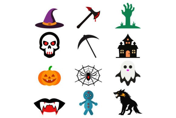 Download Halloween Vector Icon Set | Pumpkin, Gho - Halloween vector Collection