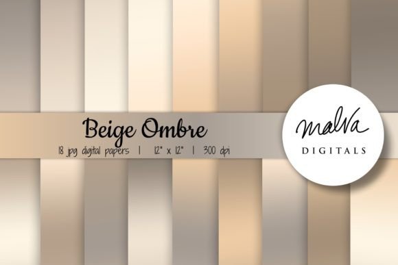 Download Beige Ombre Backgrounds - Premium Bundle